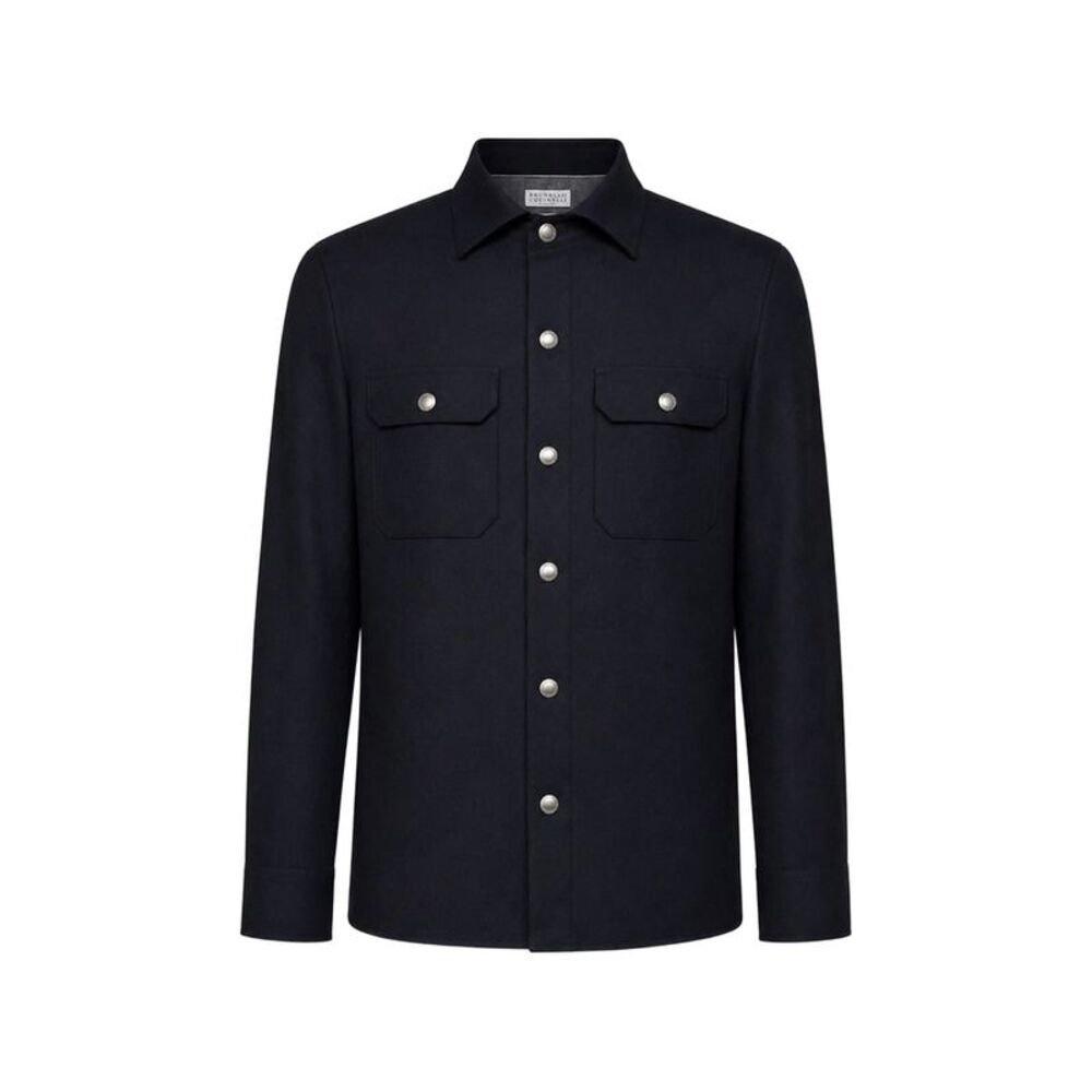 Brunello Cucinelli Blue Shirts Men